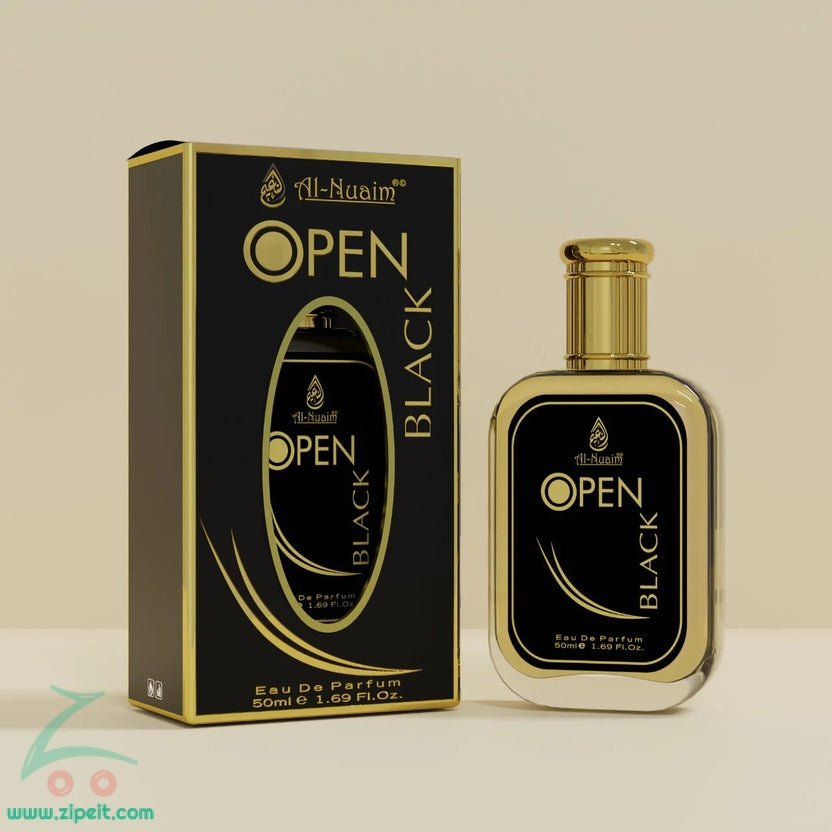 Al-Nuaim Open Black Perfume 100ml | Eau De Parfum for Men & Women | Long Lasting Fragrance